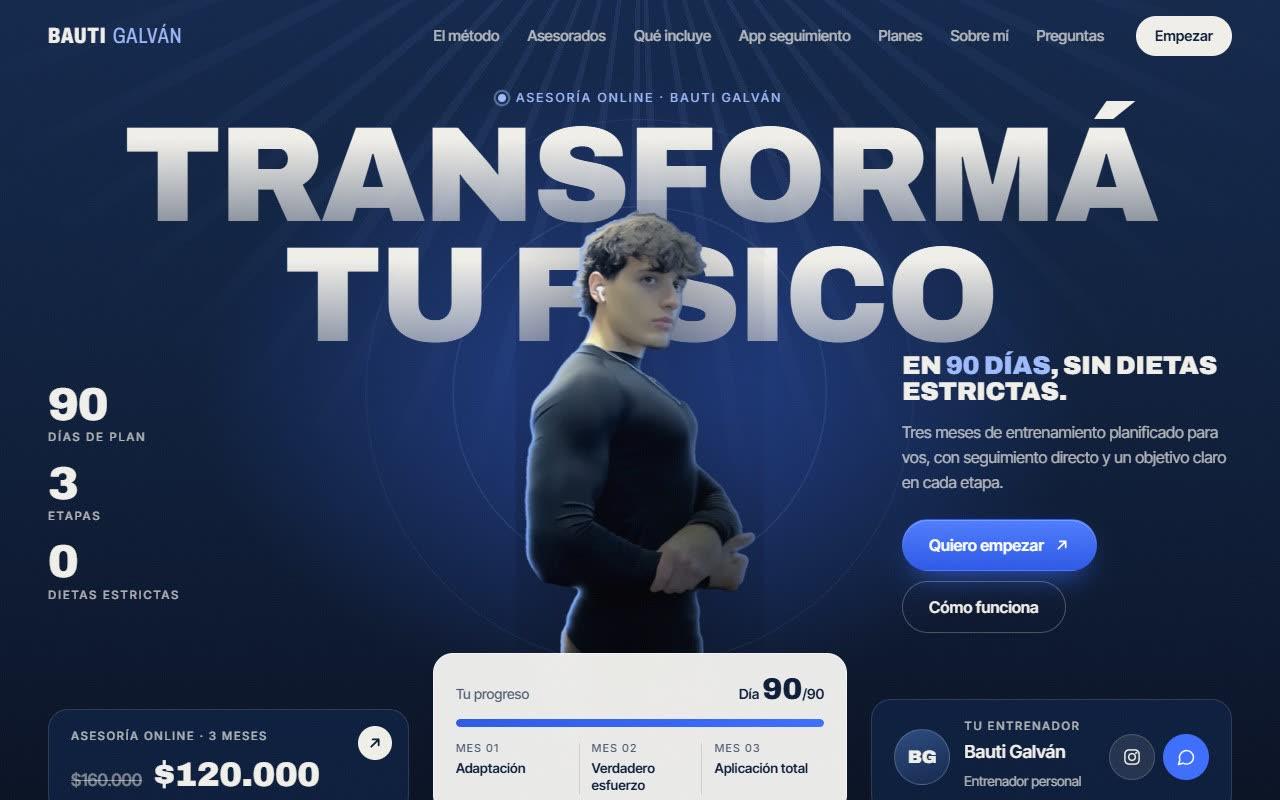 Web de Bauti Galván